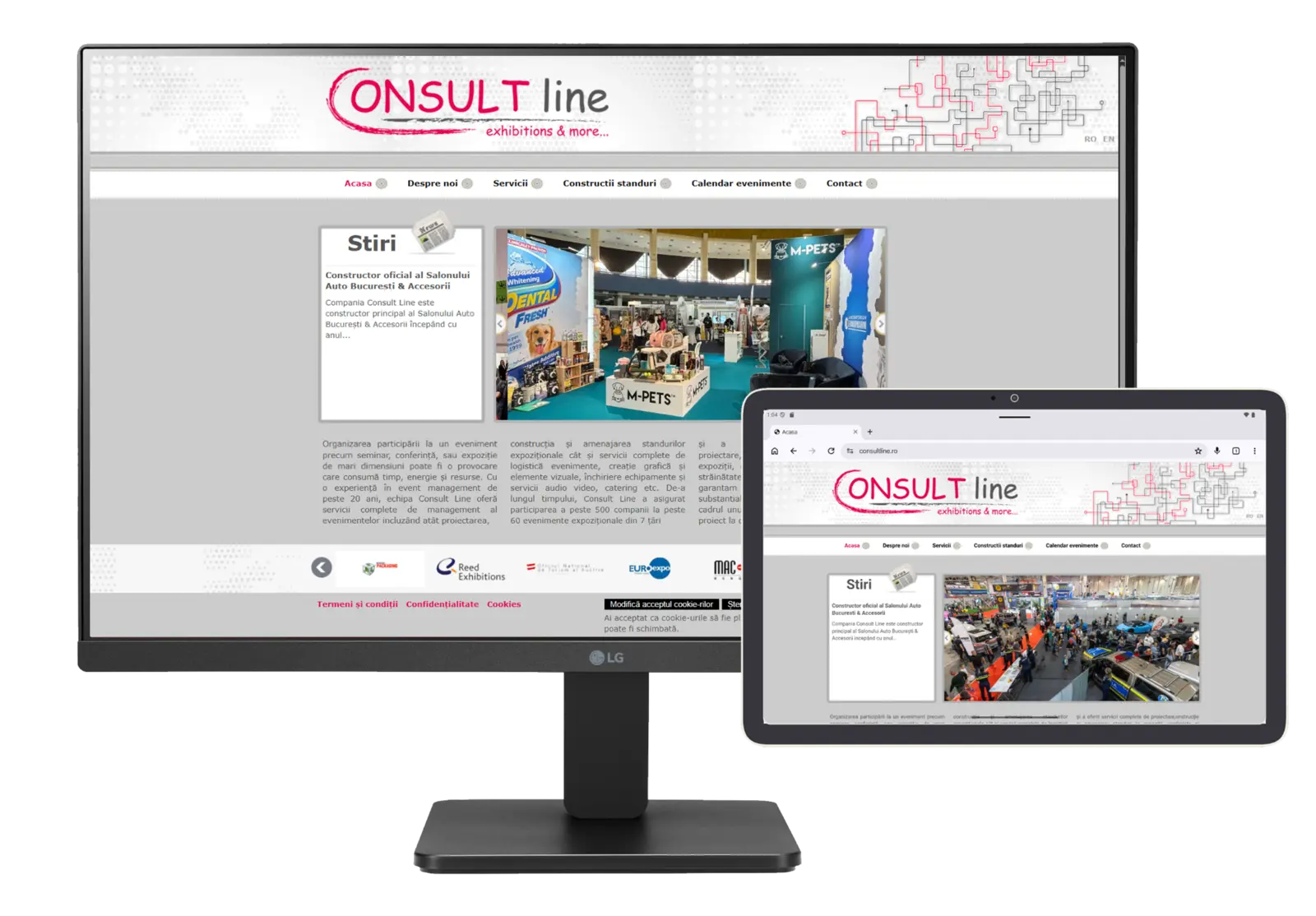 Prezentare responsive pentru Consult Line